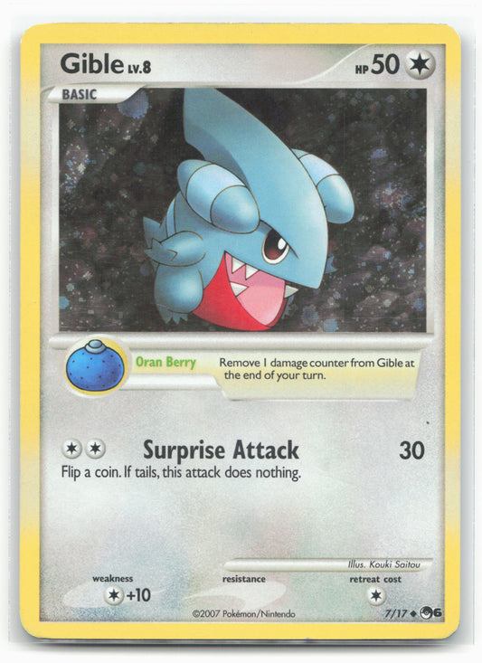POP Series 6 #007/017 Gible Holo Swirl 17719