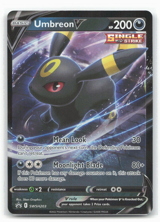 SWSH: Sword & Shield Promo Cards #SWSH203 Umbreon V 17729 Holo