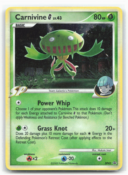 Diamond and Pearl Promos #DP42 Carnivine G Holo 17732