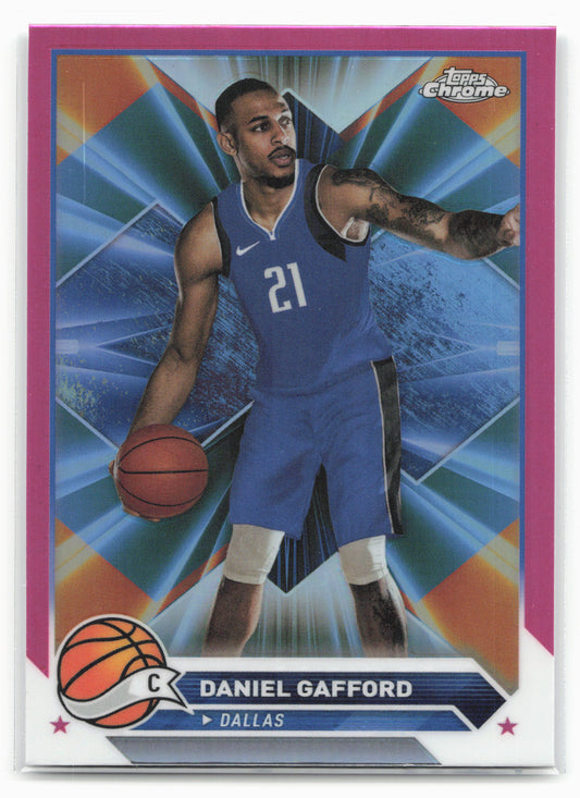 2023-24 Topps Chrome #68 Daniel Gafford Pink Refractors