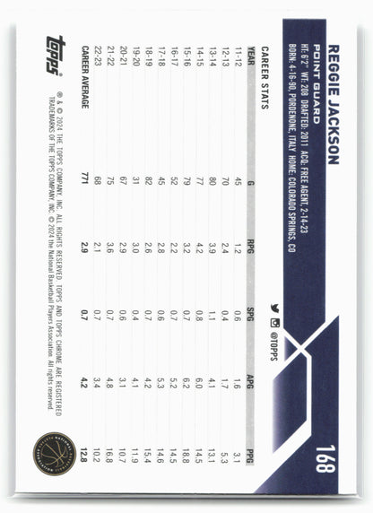 2023-24 Topps Chrome #168 Reggie Jackson NM1