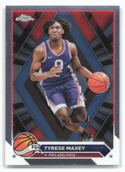 2023-24 Topps Chrome #33 Tyrese Maxey NM1