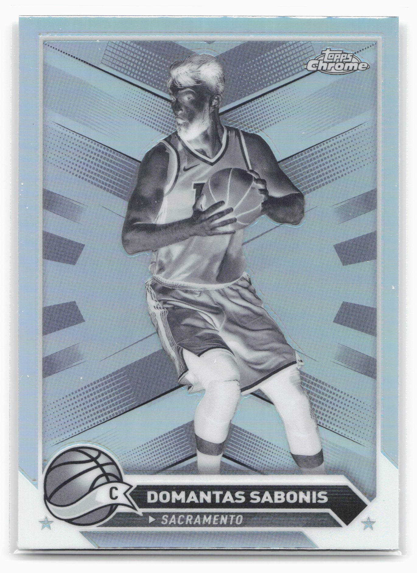 2023-24 Topps Chrome #10 Domantas Sabonis Negative Refractors