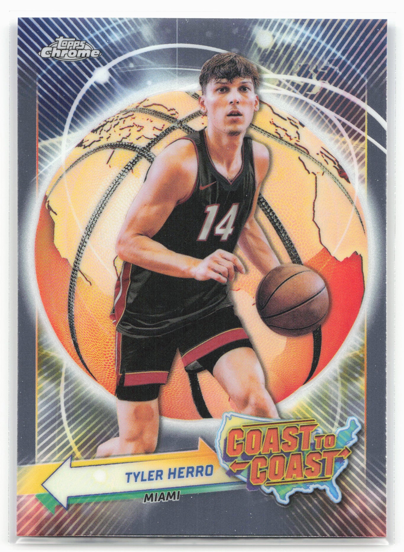 2023-24 Topps Chrome #CC-17 Tyler Herro Coast to Coast