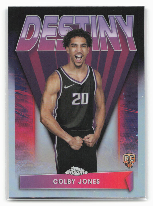 2023-24 Topps Chrome #D-18 Colby Jones Destiny Refractor