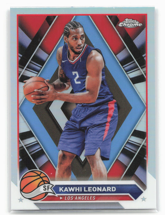 2023-24 Topps Chrome #93 Kawhi Leonard Refractors