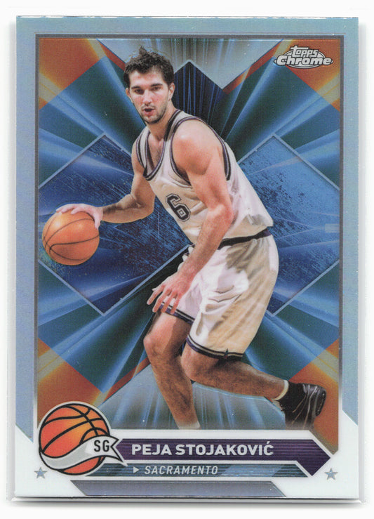2023-24 Topps Chrome #8 Peja Stojakovic Refractors
