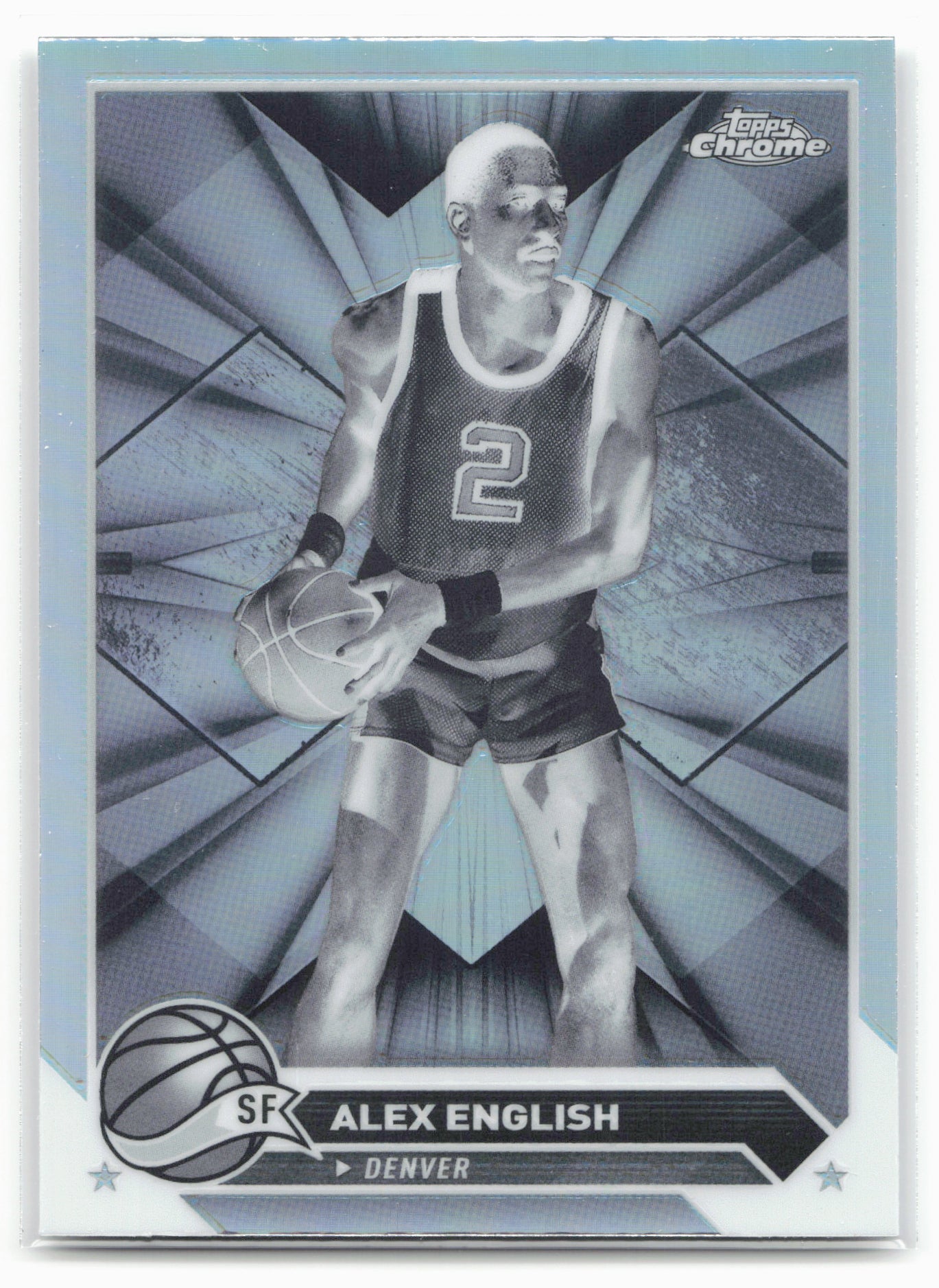 2023-24 Topps Chrome #26 Alex English Negative Refractors