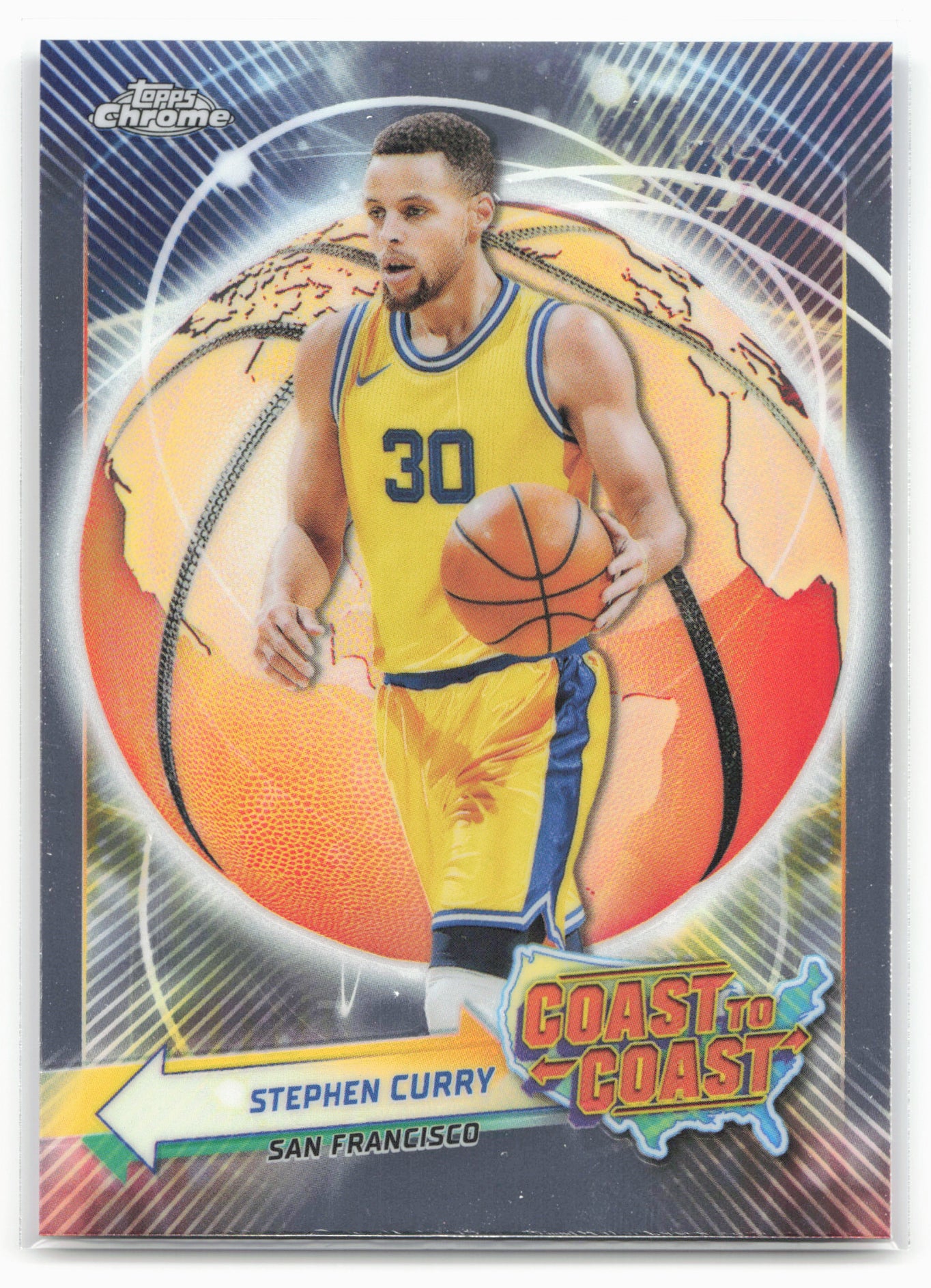 2023-24 Topps Chrome #CC-11 Stephen Curry Coast to Coast