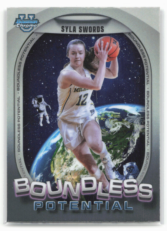 2024-25 Bowman University Chrome #BP-19 Syla Swords Boundless Potential 17838