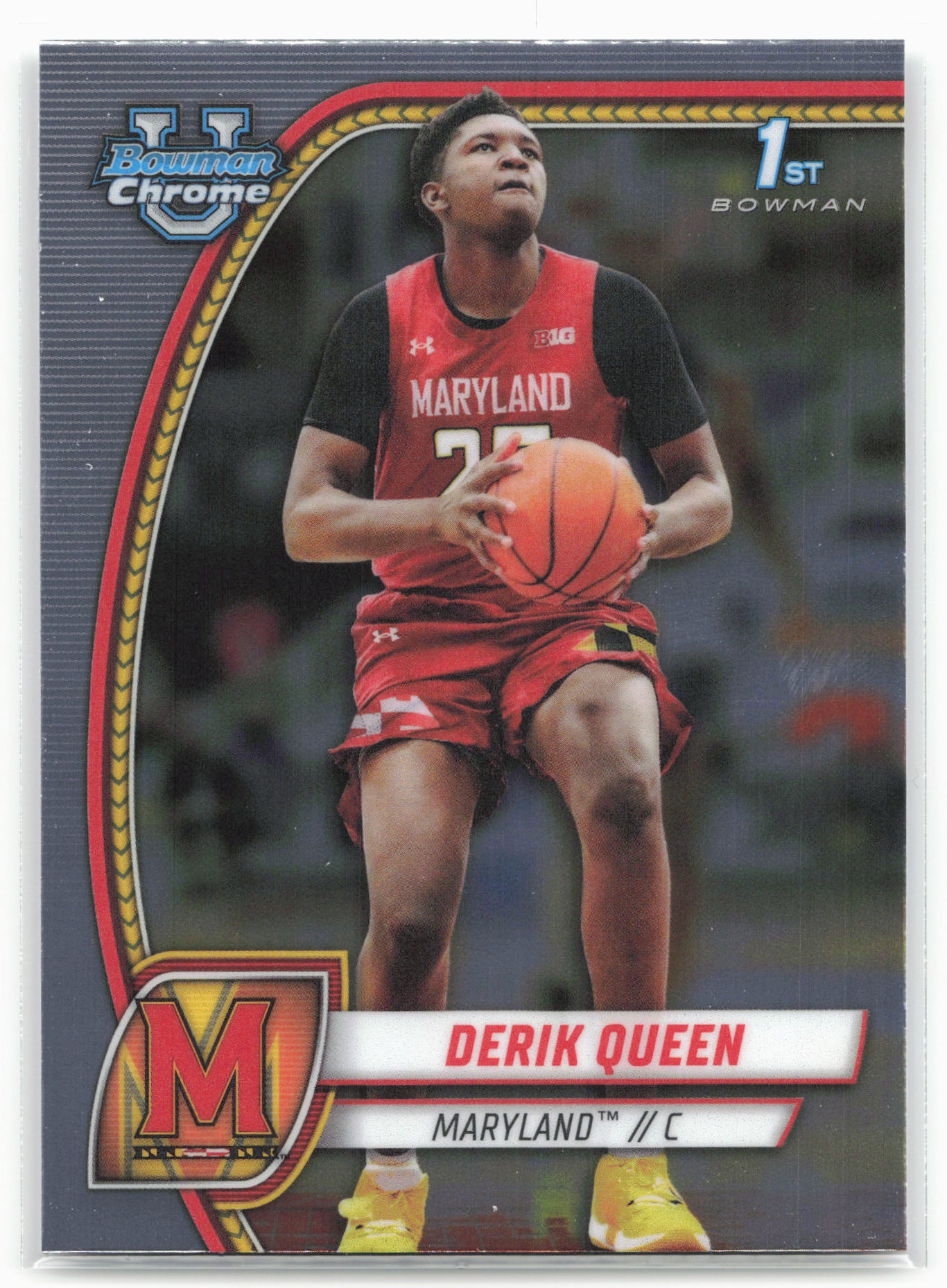 2024-25 Bowman University Chrome #19 Derik Queen 17856