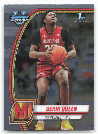 2024-25 Bowman University Chrome #19 Derik Queen 17856