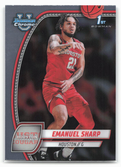2024-25 Bowman University Chrome #23 Emanuel Sharp 17859