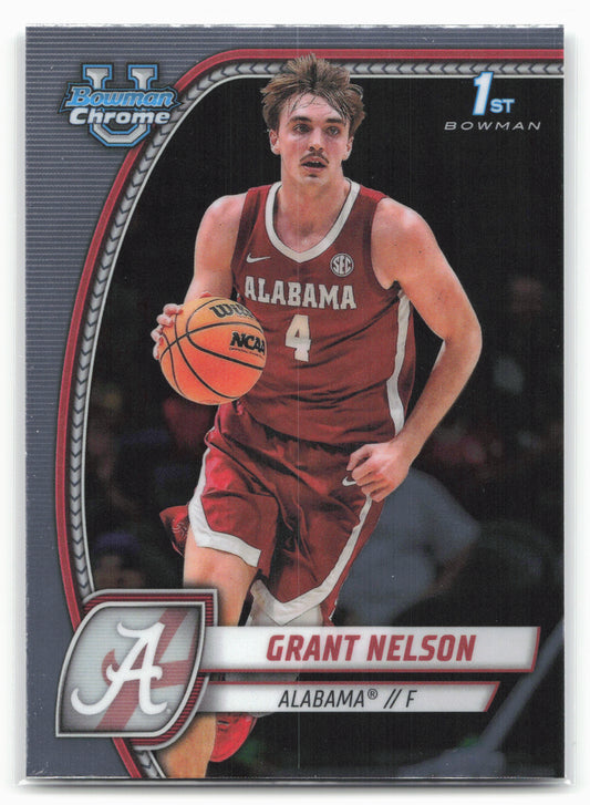 2024-25 Bowman University Chrome #25 Grant Nelson 17862