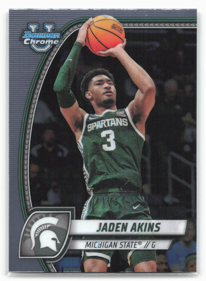 2024-25 Bowman University Chrome #80 Jaden Akins 17873