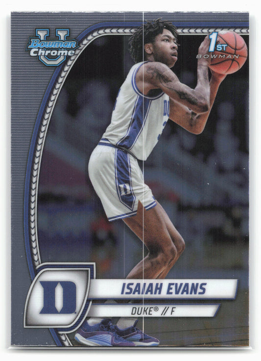 2024-25 Bowman University Chrome #27 Isaiah Evans 17885