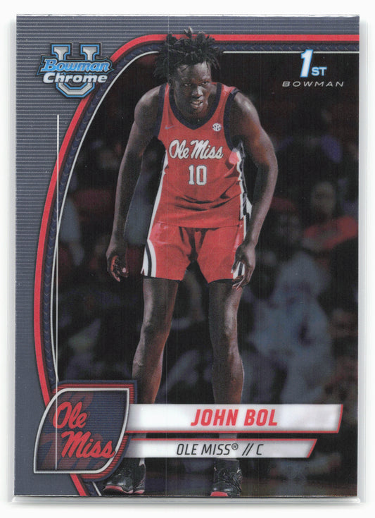 2024-25 Bowman University Chrome #31 John Bol 17923
