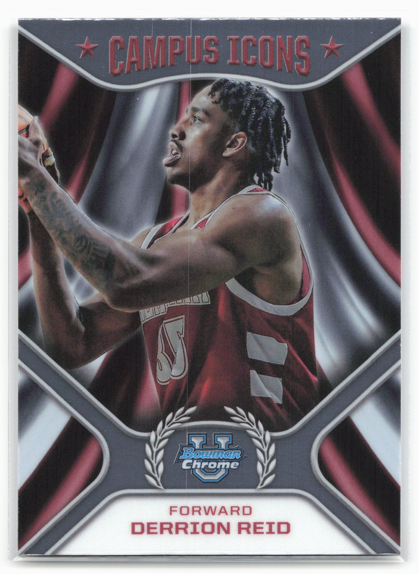 2024-25 Bowman University Chrome #CI-10 Derrion Reid Campus Icons 17936