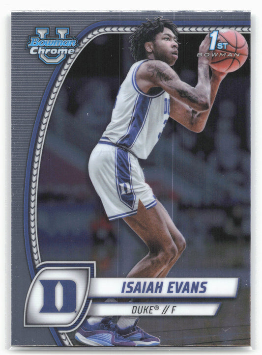 2024-25 Bowman University Chrome #27 Isaiah Evans 17941