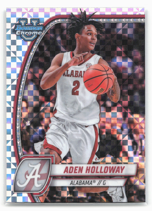 2024-25 Bowman University Chrome #57 Aden Holloway X-Fractor 17949