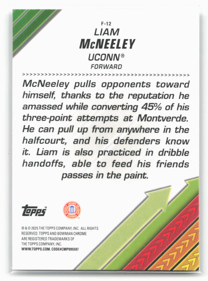 2024-25 Bowman University Chrome #F-12 Liam McNeeley Facilitators 17950