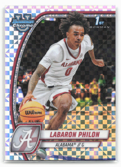 2024-25 Bowman University Chrome #49 Labaron Philon X-Fractor 17951