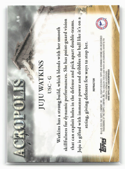 2024-25 Bowman University Chrome #A-8 Juju Watkins Acropolis Refractor 17952