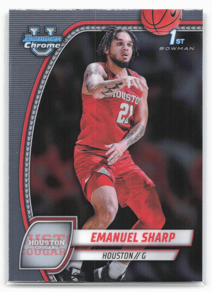 2024-25 Bowman University Chrome #23 Emanuel Sharp 17954