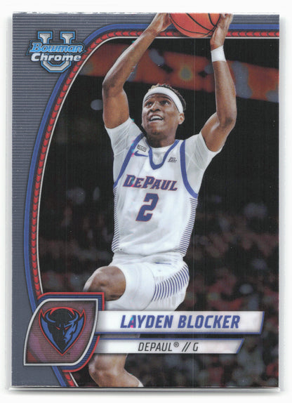 2024-25 Bowman University Chrome #95 Layden Blocker 17974
