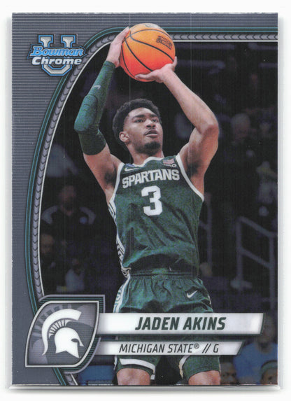 2024-25 Bowman University Chrome #80 Jaden Akins 17975