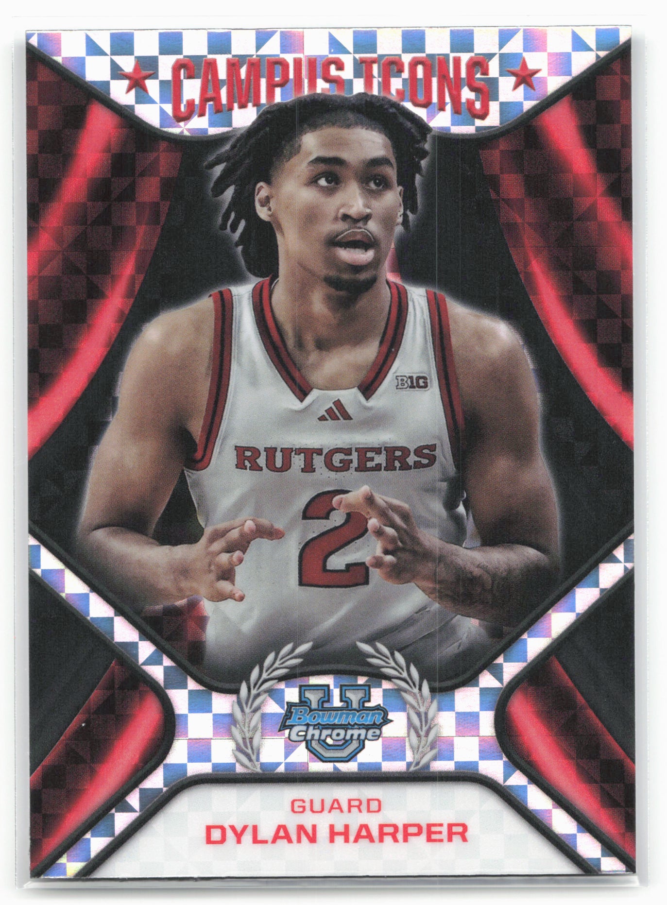 2024-25 Bowman University Chrome #CI-3 Dylan Harper Campus Icons X-Fractor