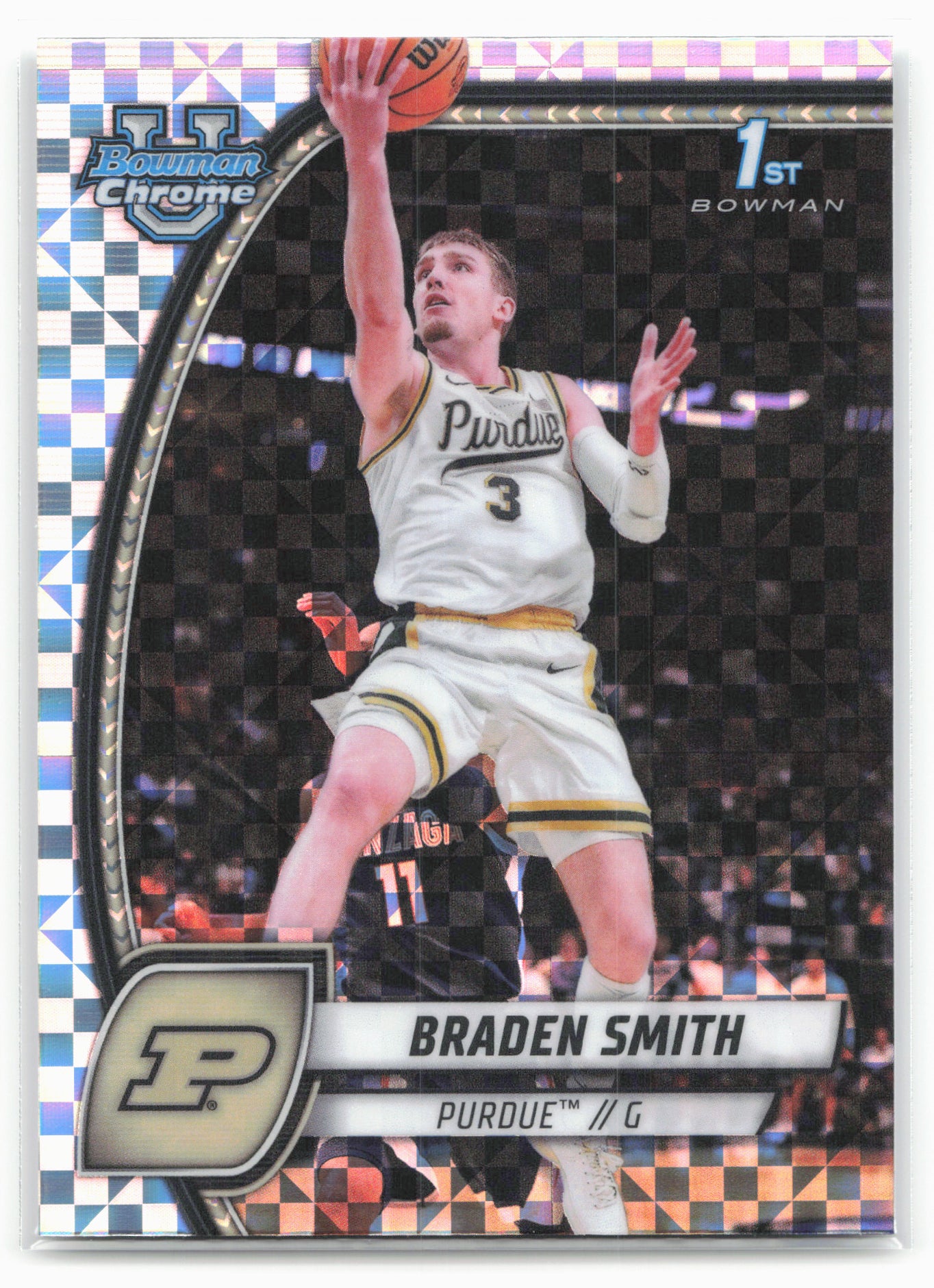 2024-25 Bowman University Chrome #12 Braden Smith X-Fractor