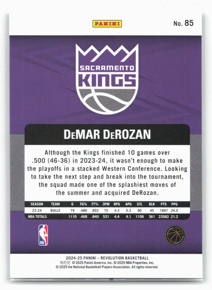 2024-25 Panini Revolution #85 DeMar DeRozan 17990