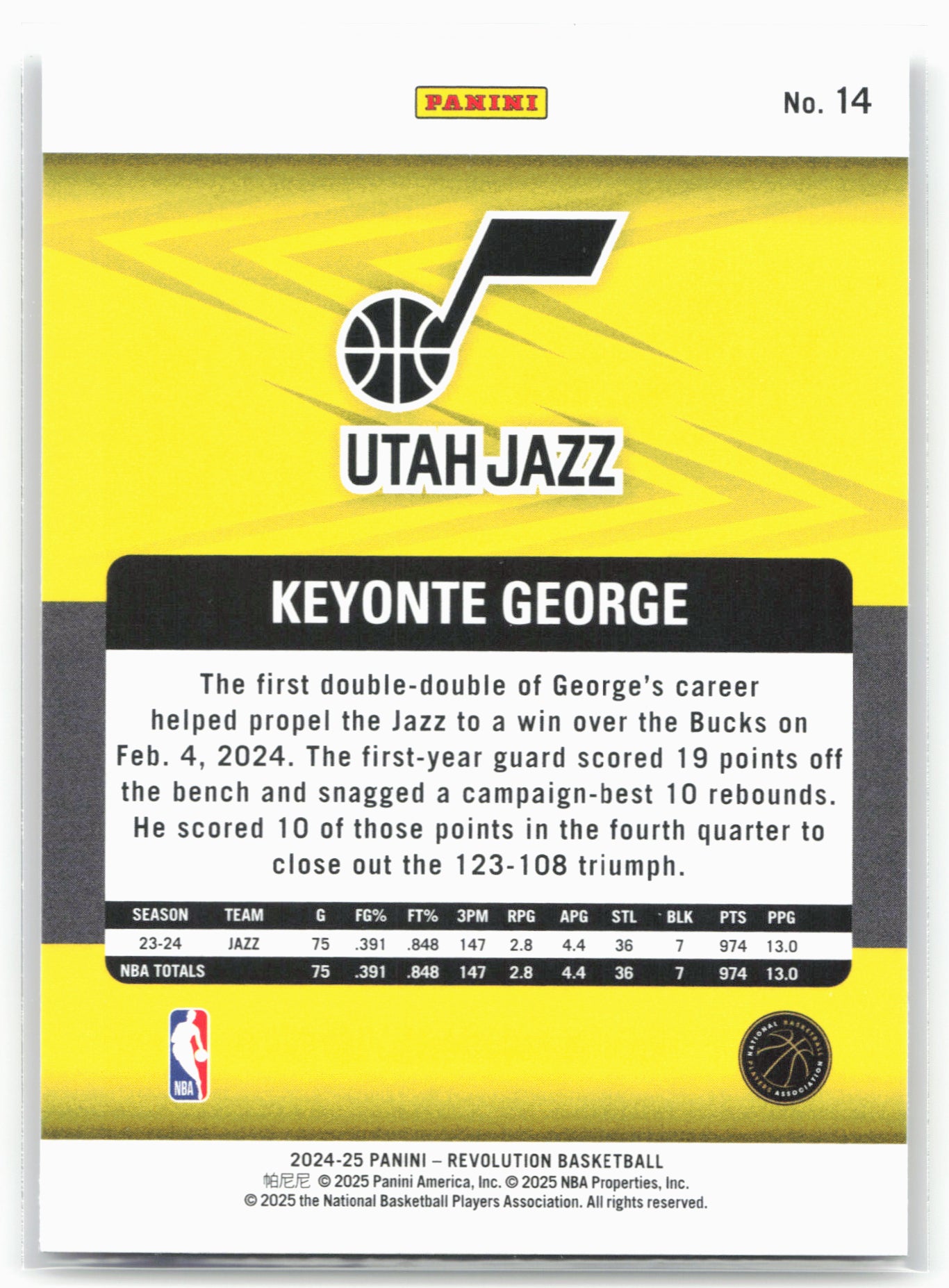 2024-25 Panini Revolution #14 Keyonte George 17997