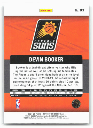 2024-25 Panini Revolution #83 Devin Booker 17998