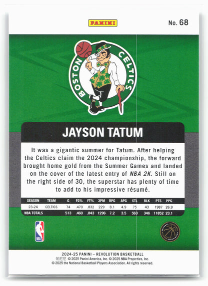 2024-25 Panini Revolution #68 Jayson Tatum 18001
