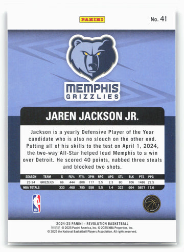 2024-25 Panini Revolution #41 Jaren Jackson Jr. 18003