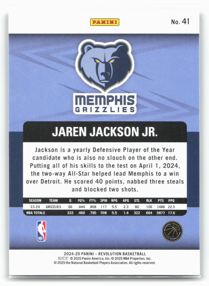 2024-25 Panini Revolution #41 Jaren Jackson Jr. 18003
