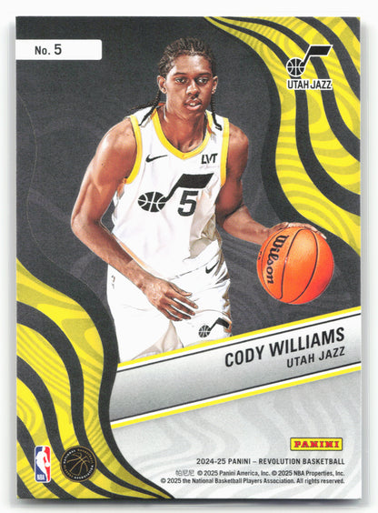 2024-25 Panini Revolution #5 Cody Williams New Wave 18005