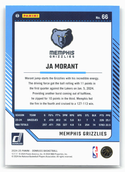 2024-25 Donruss #66 Ja Morant