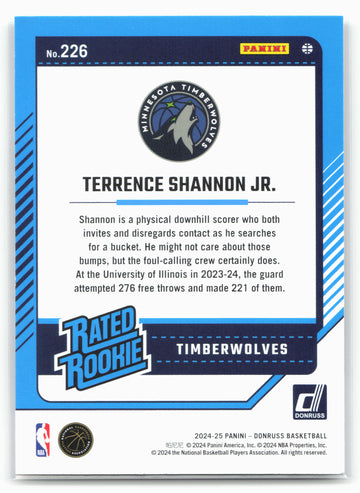 
2024-25 Donruss #226 Terrence Shannon Jr.