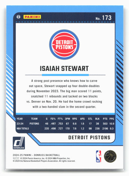2024-25 Donruss #173 Isaiah Stewart
