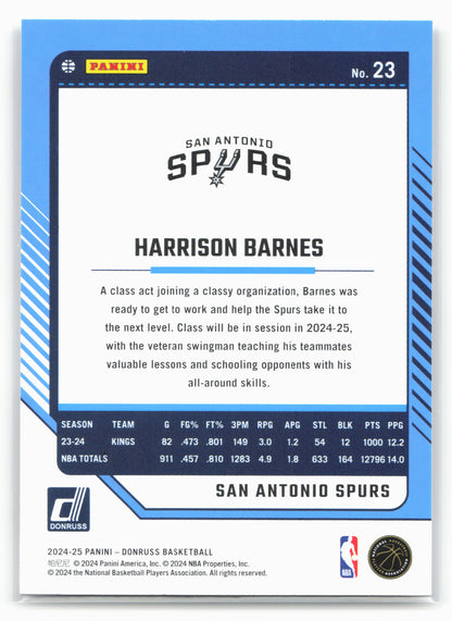 2024-25 Donruss #23 Harrison Barnes