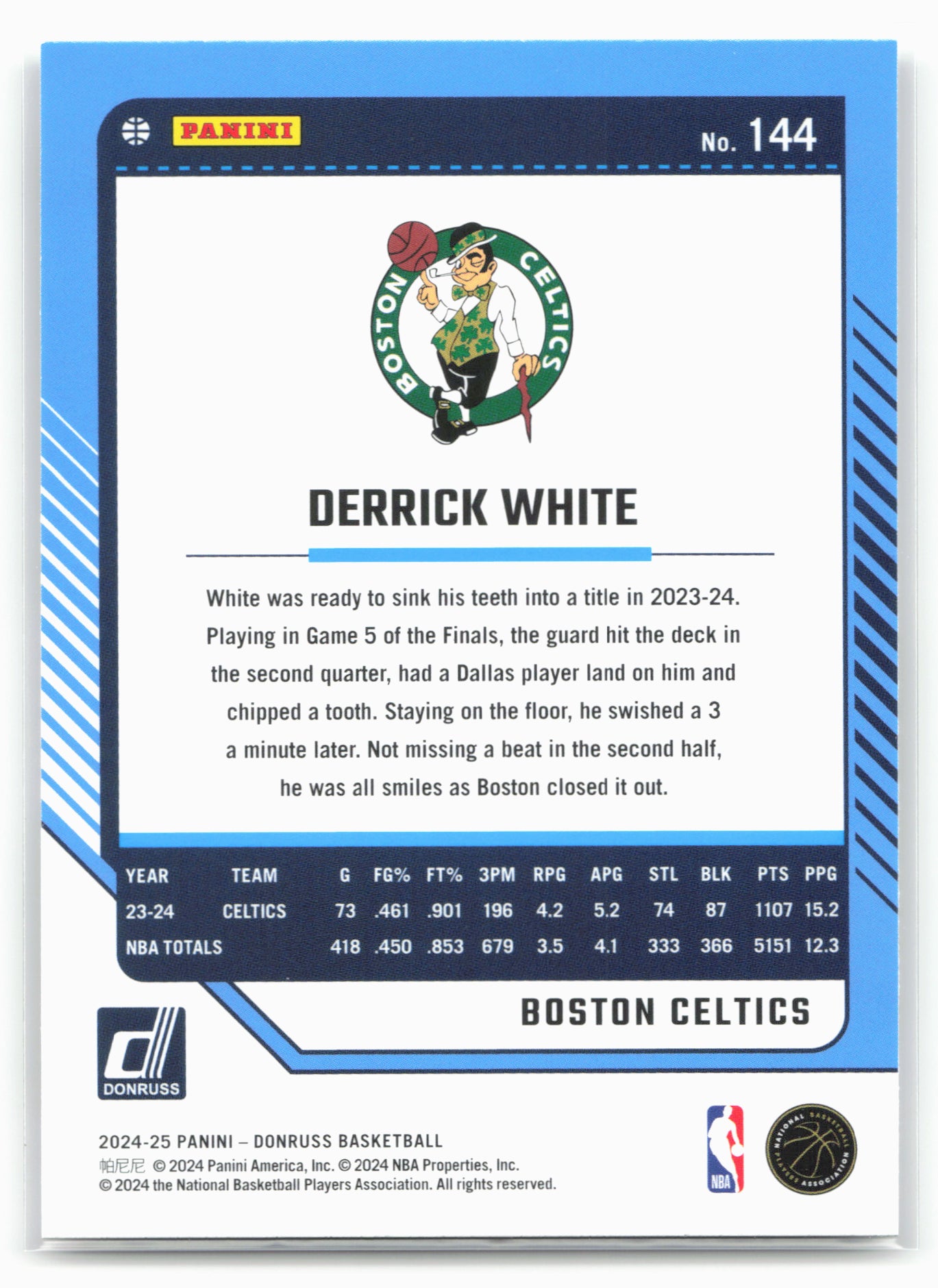2024-25 Donruss #144 Derrick White