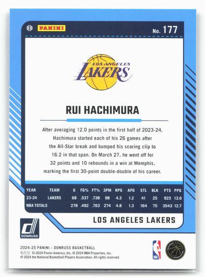 2024-25 Donruss #177 Rui Hachimura