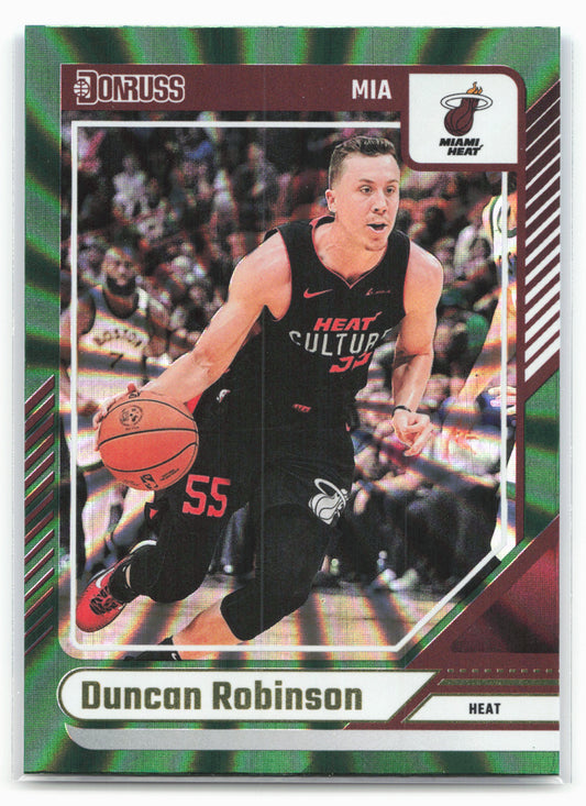 2024-25 Donruss #196 Duncan Robinson Holo Green Laser
