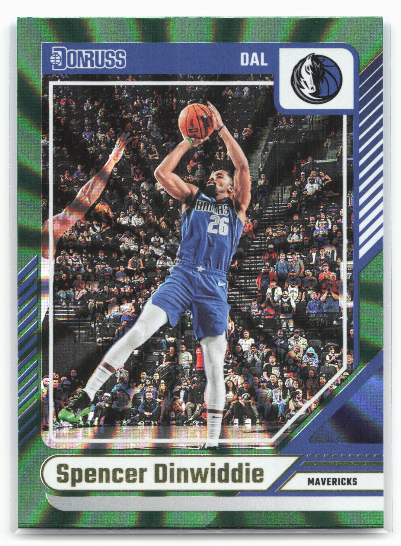 2024-25 Donruss #112 Spencer Dinwiddie Holo Green Laser