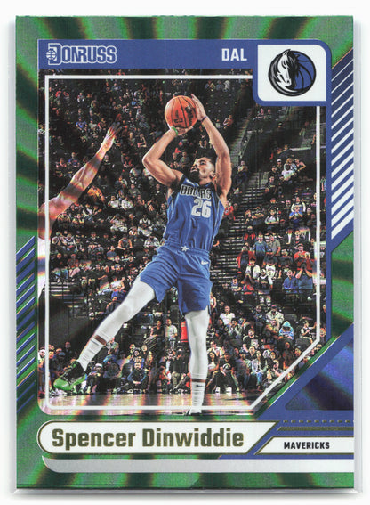 2024-25 Donruss #112 Spencer Dinwiddie Holo Green Laser