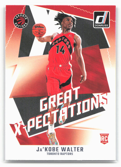 2024-25 Donruss #10 Ja'Kobe Walter Great X-Pectations