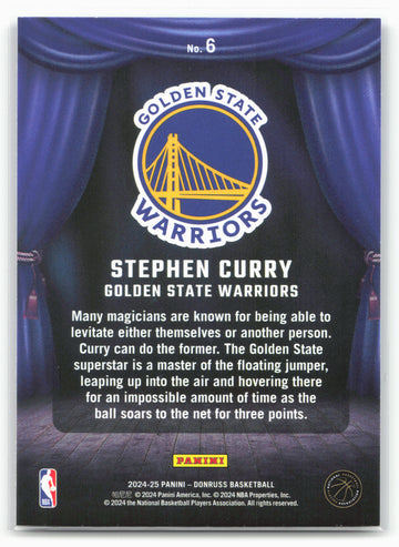 
2024-25 Donruss #6 Stephen Curry Magicians